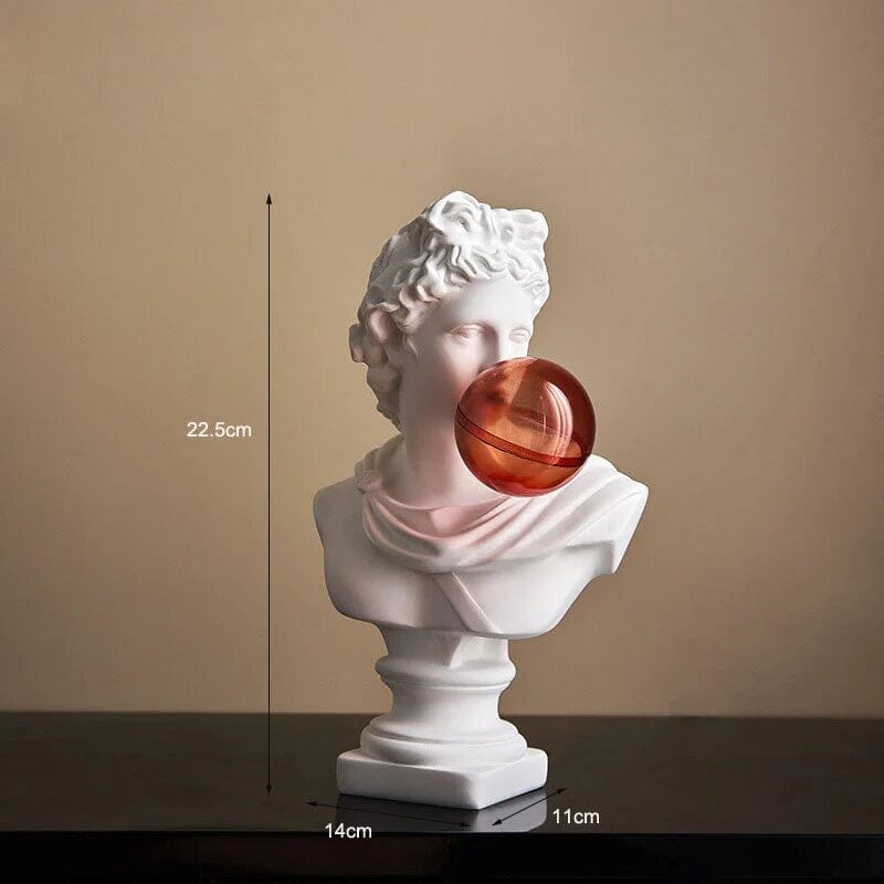 Escultura Chiclete Criativa Grega de David por Michelangelo Resina - 0007 Conceito 