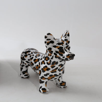 Escultura Corgi Cardigan Grafite Street & Colors resina Conceito Street 4 