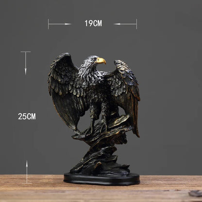 Escultura Nordica Águia 25x19cm Resina - 0030 Conceito 