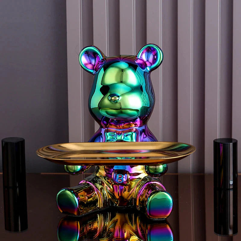 Escultura Ursinho Decor Aparador & Cofre Conceito 1 Furta-cor 