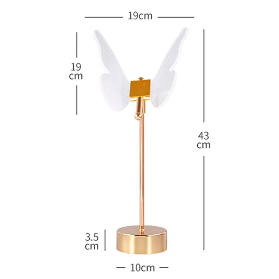 Luminária Abajur de Mesa - Butterfly 43cm Abajur - 0001 Conceito 