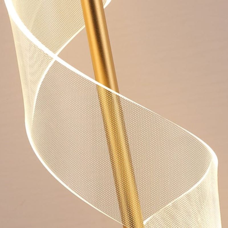 Luminária Abajur de Mesa Touch em Espiral Acrílico Abajur - 0014 Conceito 