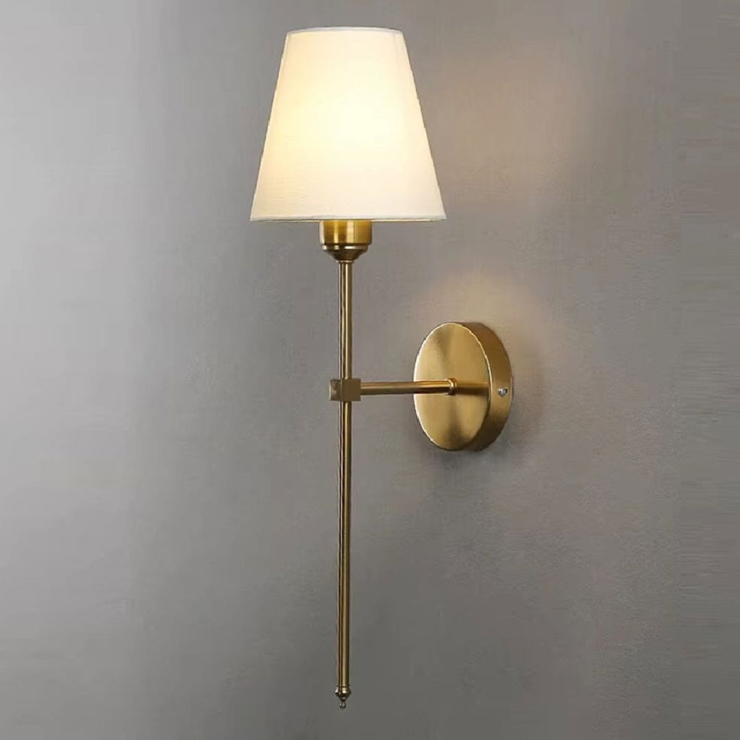 Luminária Arandela de Parede Clássica Aurora 57cm ### Conceito Dourado 