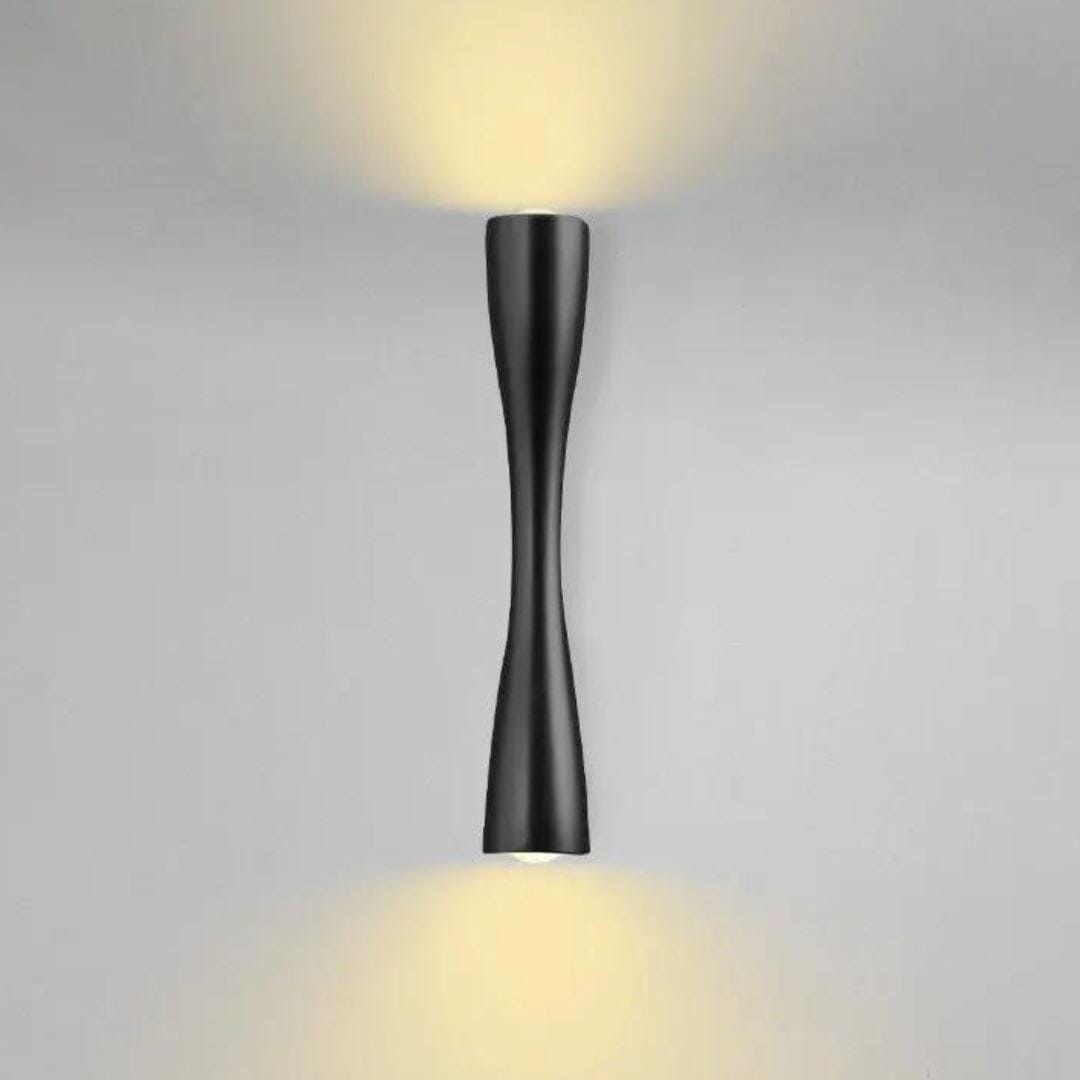 Luminária Arandela de Parede Dupla Bellatrix ### Conceito Preto Quente 