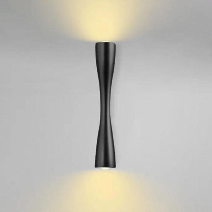 Luminária Arandela de Parede Dupla Bellatrix ### Conceito Preto Quente 