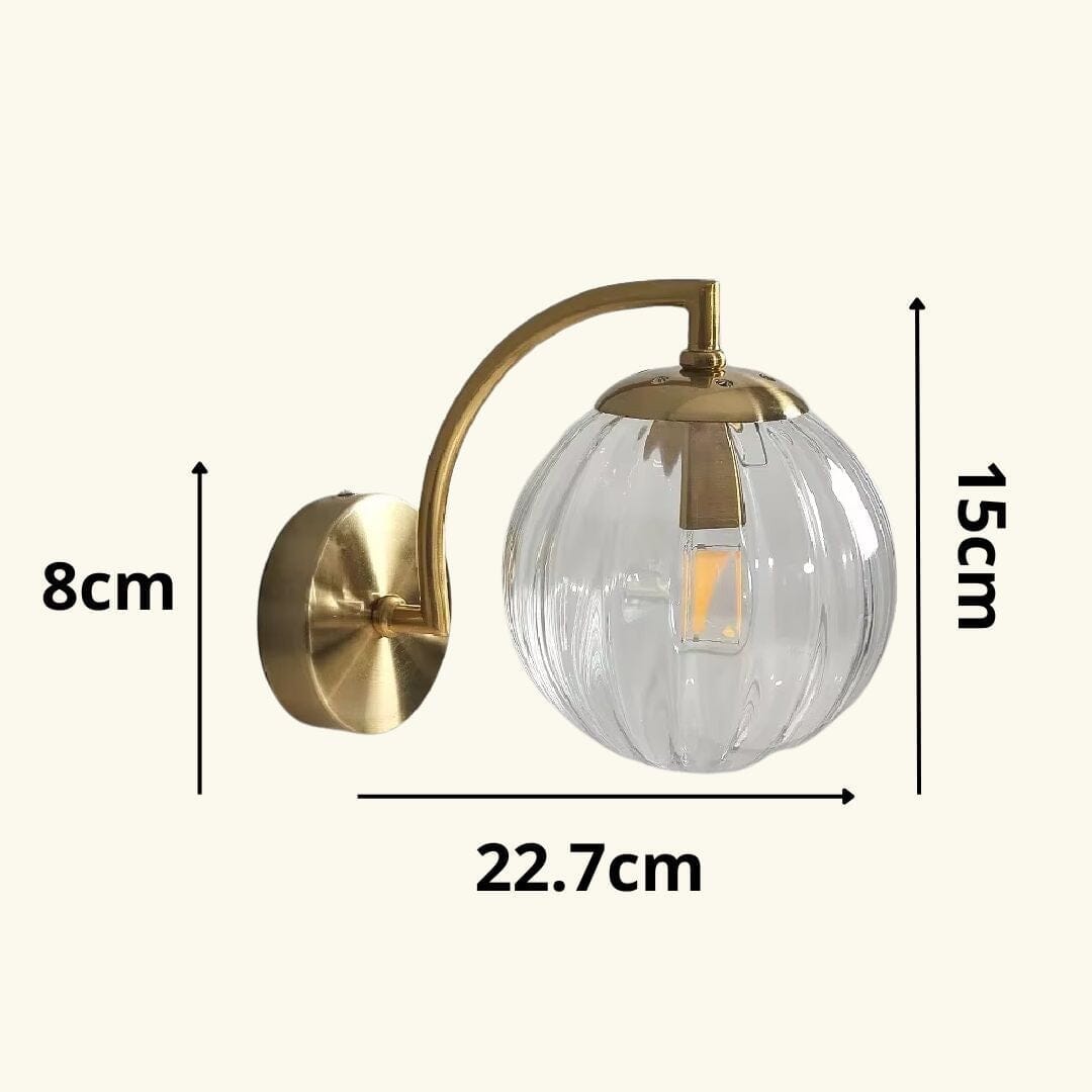 Luminária Arandela de Parede Elegance Orb Glass ### Conceito 