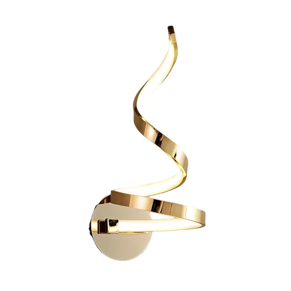 Luminária Arandela Luxuosa Minimalista em Espiral Arandela 0034 Conceito 