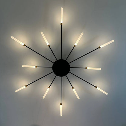 Lustre Luminária de Teto Nórdico Sputnik de Led (12 hastes) Lustre - 0021 Conceito 