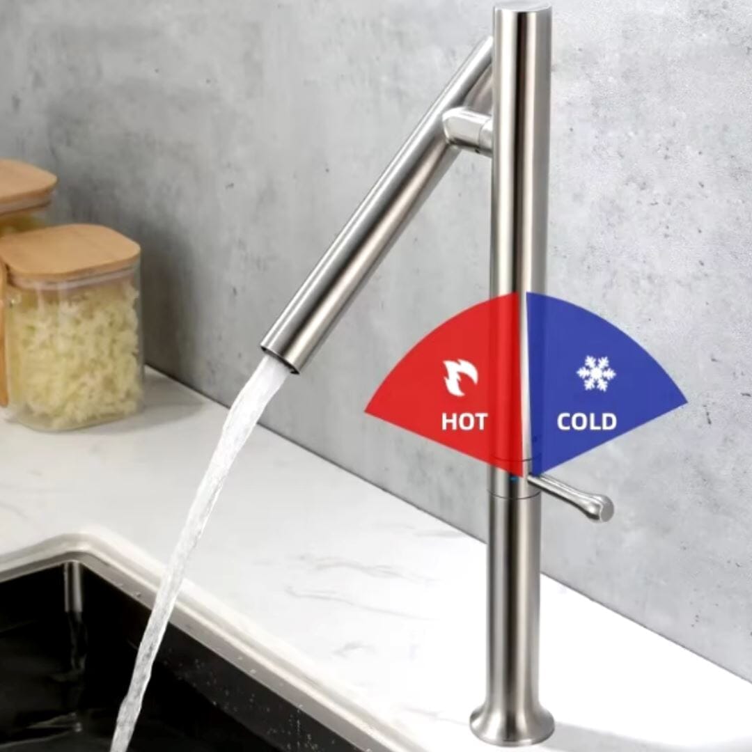 Torneira Gourmet Cross-Cut Slight 360° para Cozinha Conceito 