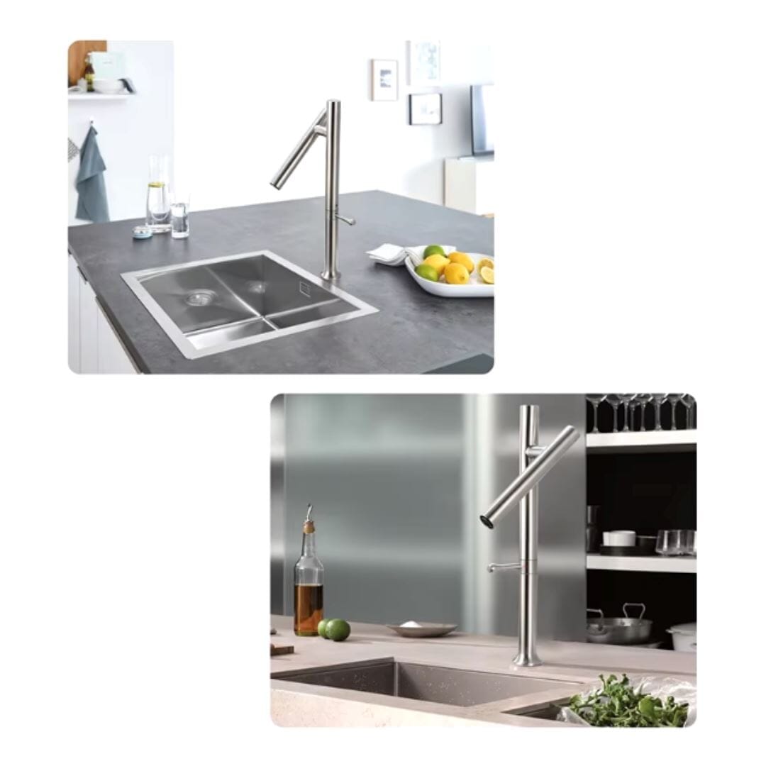 Torneira Gourmet Cross-Cut Slight 360° para Cozinha Conceito 