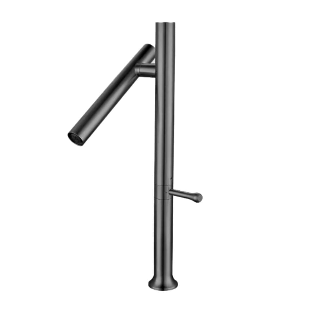 Torneira Gourmet Cross-Cut Slight 360° para Cozinha Conceito Chumbo 