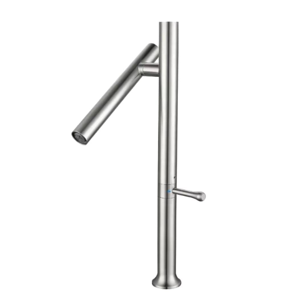 Torneira Gourmet Cross-Cut Slight 360° para Cozinha Conceito Prata 