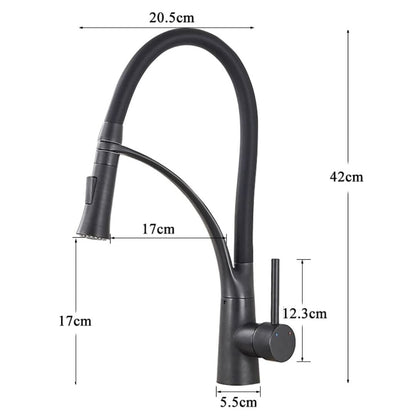 Torneira Móvel Chrome Pull Down Cozinha - 0002 Conceito 