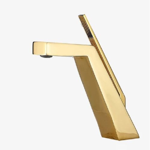 Torneira Soft Elegance Escovada - Água Quente e Fria Lavabo - 0004 Conceito Dourado 